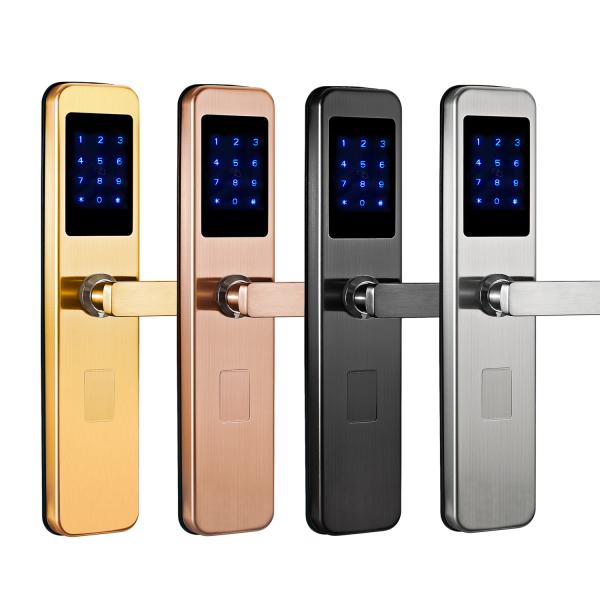 Buy Hotel Passcode Smart Door Lock with Rfid Card Reader Key Access control at wholesale prices