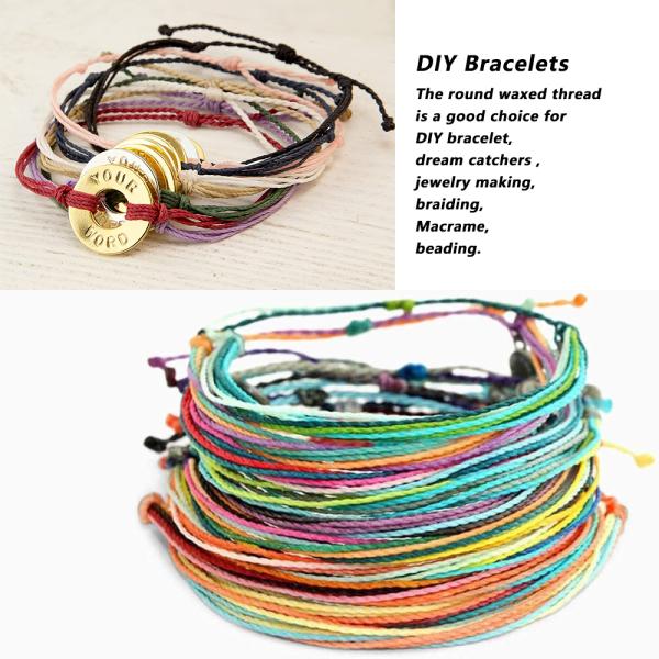 Hand-sewn Leather 9ply Round Waxed Thread 12g 100% Polyester Sewing Thread Spun Yarn Type