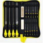 Tooth Pattern Bidentate Pattern 19PCS T12 High Carbon Steel File Set with Carry