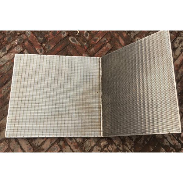 Wedge Wire Support Wire Flat Bed Panels Height 4.5X 5.5mm and Profile Wire 2.3*3.5mm