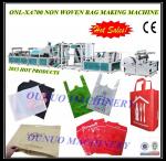 Auto Handle Adjust Non Woven Box Bag Making Machine / Production Speed 40 -