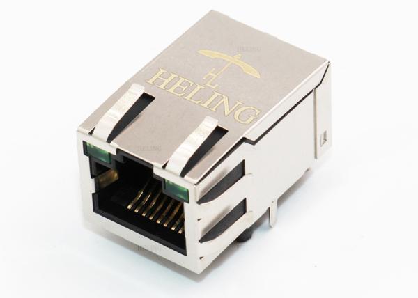 Buy One Port Tab Up R / G RJ45 PoE Magjack Built - In YEL / GRE LED Indicator at wholesale prices