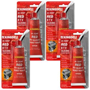 Quality Red RTV Silicone Gasket Sealant Sealer Waterproof Chemical Resistant for sale