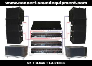 480W Full Range Line Array Speaker With 1.4+2x10 Neodymium Drivers For Concert And Installation