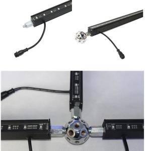 3D Effect Remote Control DMX512 Geometry LED Bar Creative Design RGB DMX Led 3D Bar Stage Lighting Meteor Tube