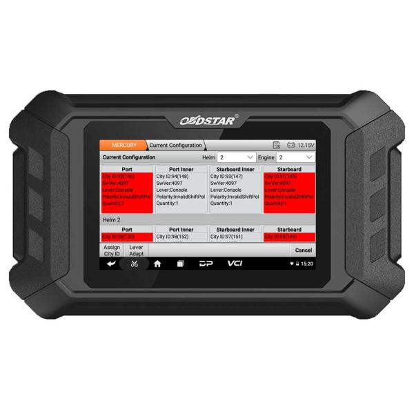 OBDSTAR iScan for MERCURY Marine Diagnostic Tablet with Special Functions Support G3/ DFI 2/ Optimax/ Seapro/ Verado/ 40HP-300HP