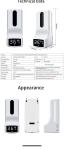 Intelligent Sensor Touchless Sanitizer Soap Dispenser Machine with Temperature