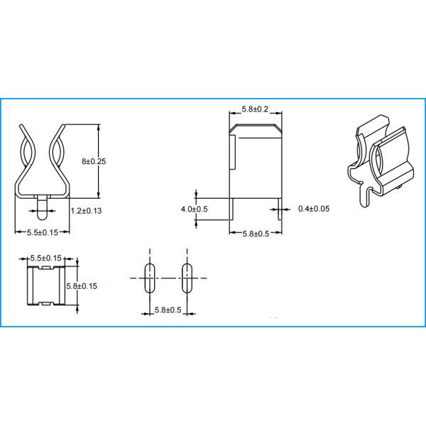 10x85mm Fuse 35m Ohm Glass Fuse Holder Clips Slow Blow 85C Automotive Fuse Box Clips