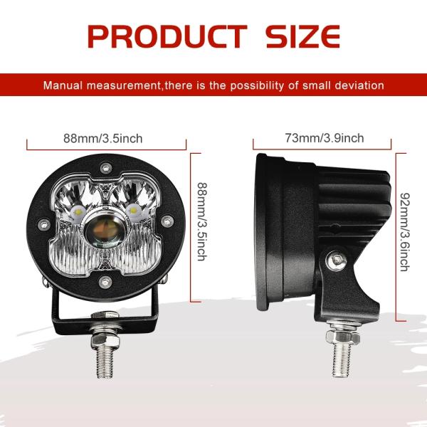 Offroad 40W Laser Headlight Bulbs , 3 Inch LED Laser Headlamp