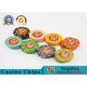 600pcs Casino Poker Chips Set With Custom Uv Logo Circular Type for sale