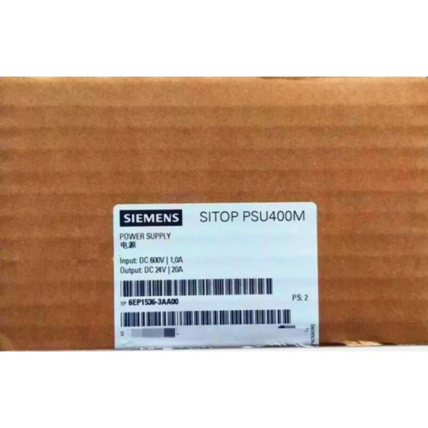 SIEMENS 6EP1536-3AA00 SITOP PSU400M 20 A DC/DC CONVERTER INPUT: 600 V DC OUTPUT: 24 V DC/20 A