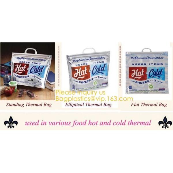 reflective Thermal Plastic handle portable aluminum epe foam Insulation bag cool bag,aluminum film lunch Thermal food pi