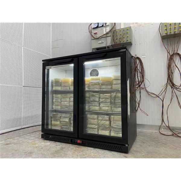 Commercial Under Counter Or Bar Top Black Single Glass Door Beer Cooler