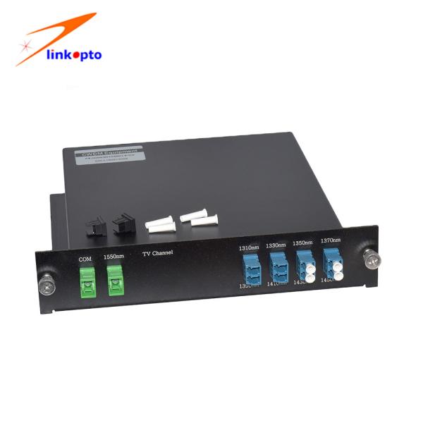 High Stability 4 Channel CWDM Mux Demux With SC / APC Connectors 0.9mm Fiber