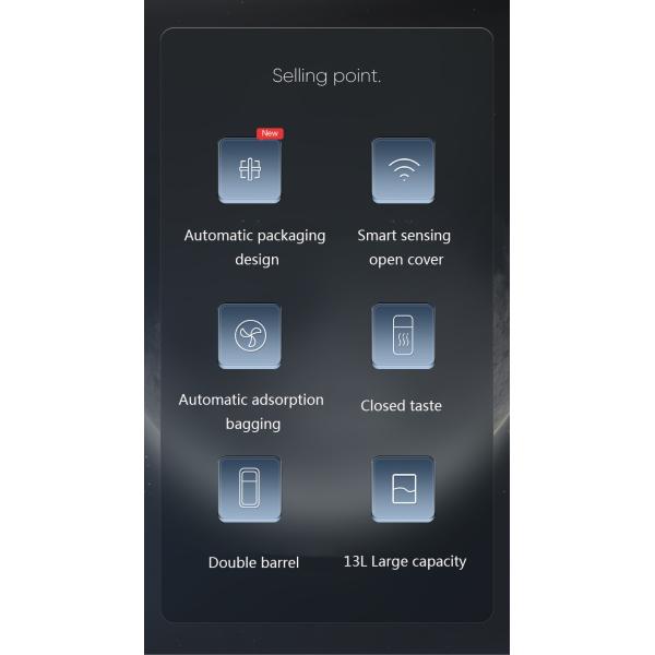 Wholesale Kitchen Smart Trash Can Sensing Home Automatic Packing Bag Change Motion Waste Bins