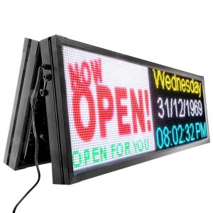Quality IP65 Waterproof Pole LED Display Window Showing Advertising Signs for sale