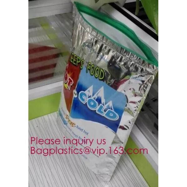 reflective Thermal Plastic handle portable aluminum epe foam Insulation bag cool bag,aluminum film lunch Thermal food pi