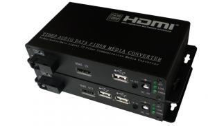 Quality HDMI with USB keyboard and mouse over fiber extender,HDMI with USB,IR control to fiber for sale