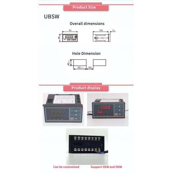 2023 Manufacturing Date Code UNIVO UBSW Single Channel Thermal Meter Control Instrument
