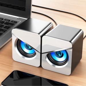 China Plastic Bookshelf Speaker with Battery and AUX / USB Connectivity on sale