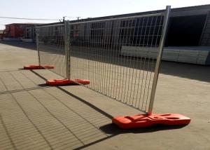 Quality Welded Silver Painted Temporary Fence Panels With Hot Dipped Galvanized Pipe for sale