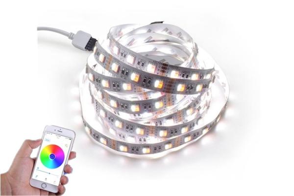Buy 3528 RGB Flexible Bluetooth LED Strip Phone App Control MIni Wifi RGB Controller + 12V 3A Power Adapte at wholesale prices