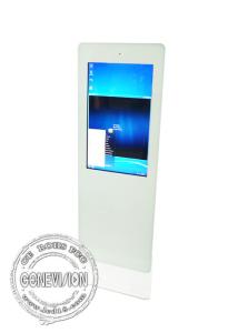 Ultra HD Lcd Standing Self Help Touch Screen Kiosk All In One With Web Camera