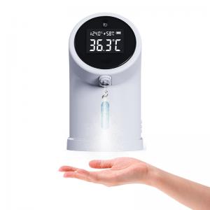 China Fever Detector Mini IR Thermometer With Sanitizer Spray Gel Dispenser on sale