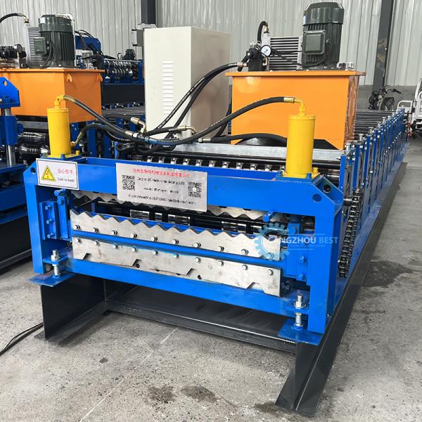 Cameroon Popular Color Steel Roof Sheet Profile Double Layer Roof Roll Forming Machine