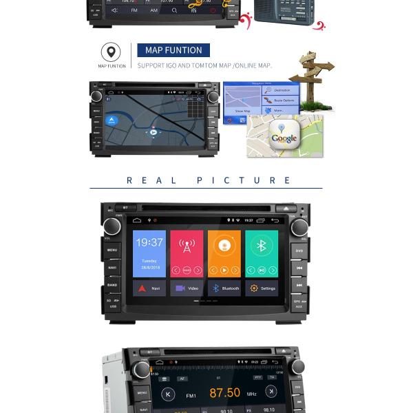 KIA CEED Android Double Din Stereo Player With SD Card Port USB LD8.1-5744