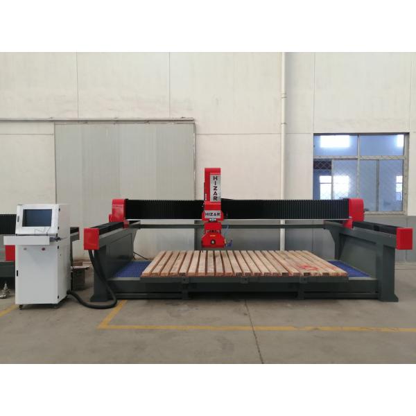 5 Axis 360 Degree Rotary Head Bridge Stone CNC Machine For Marble And Granite