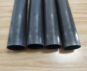 Quality 39mm diameter pull winding carbon fiber tube with  pultrusion& wound integrated CFRP round tube good torsion resistant for sale