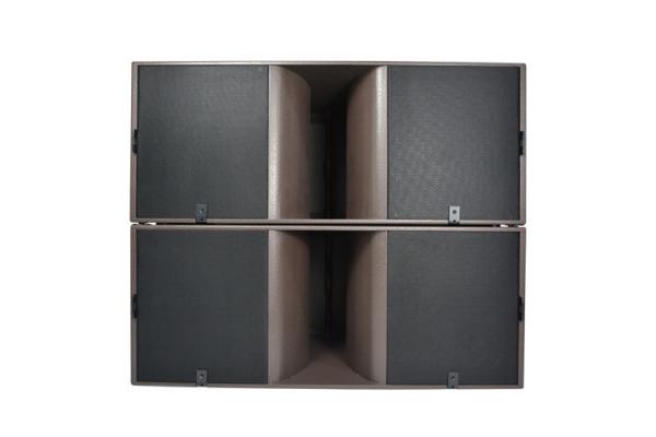Buy Subwoofer Compact Line Array Speakers PLYwood Case In Brown Painting at wholesale prices
