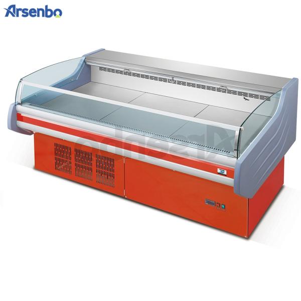 220V 50HZ Commercial Deli Coolers , Supermarket Meat Display Chiller