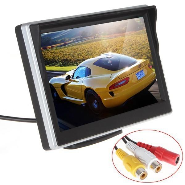 Buy Silver Color Car Reverse Camera With Lcd Monitor , Rear View Monitor System 30ms Response Time at wholesale prices