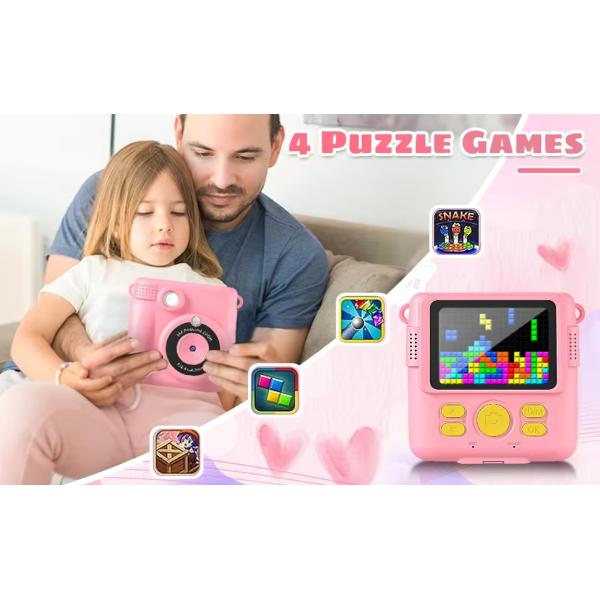 Children Sticker Mini Inkless Printer Instant Camera Portable 57X25mm