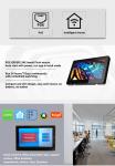 Android Rooted Wall Installed 7 Inch HMI Control Touch Panel Support Ethernet