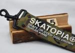 2D Embossed Custom Silicone Keychains With Canvas For Men