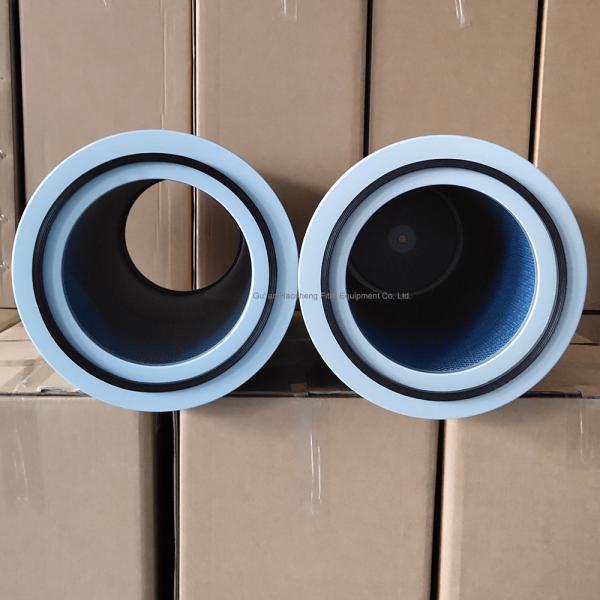 2u Cylindrical Air Compressor Filter Element Nano Flame Retardant