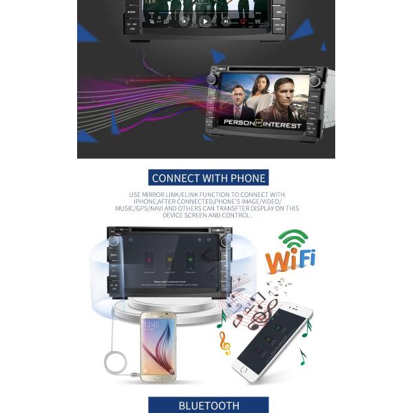 KIA CEED Android Double Din Stereo Player With SD Card Port USB LD8.1-5744