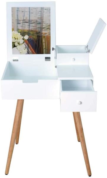 Buy Perfect Quality Dressing Table Design With Removable Drawer In Solid Wood at wholesale prices