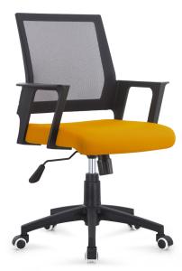 China Multi Coloured Office Computer Chair With Nylon Castors Fabric With PP Cover Back on sale