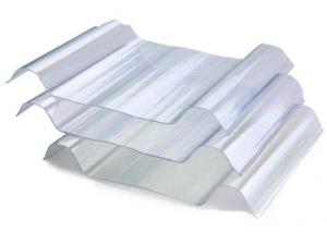 Quality 1000mm Width Clear Roofing Sheets Lighting Impact Resistance Roof Tiles for sale