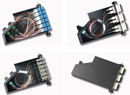 MPO MTP Fiber Optic Patch Panel High Integration 24 cores Fiber Optic Cassette Module