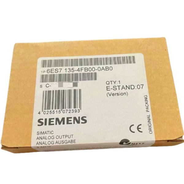 SIEMENS 6ES7135-4FB00-0AB0 SIMATIC DP, ELECTRONIC MODULE FOR ET 200S, 2 AO U, 15 MM WIDTH, +/-10 V; 13 BIT + SIGN