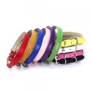 Quality Multi Color Dog Collars And Leashes Different Size With Durable No Pull Buckle for sale