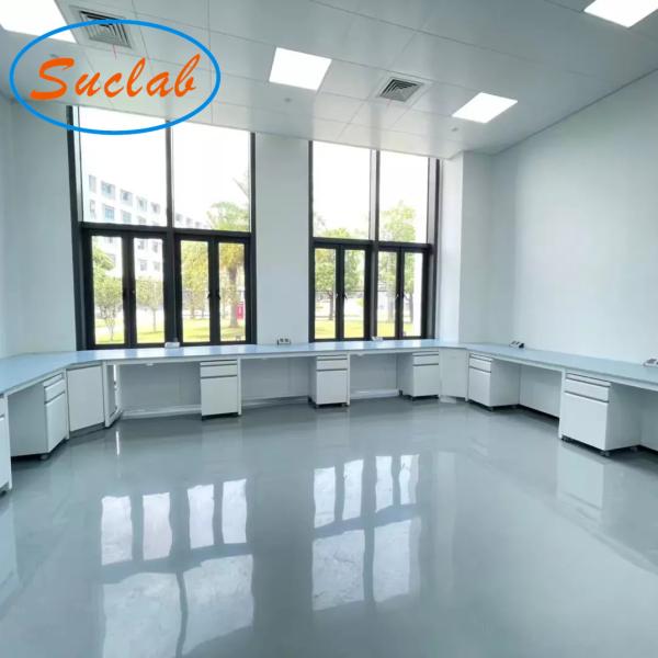 Buy Grey Modular Chemistry Lab Workbench Alkali Resistant Multi Function at wholesale prices