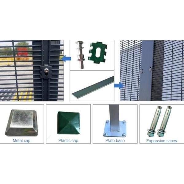 OHSAS Powder coating Anti Climb Anti Cut Fence 358 Security Mesh