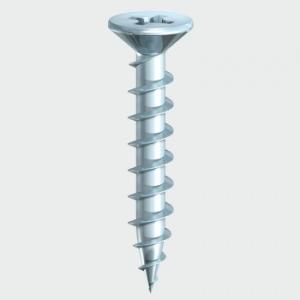 Quality UPVC Window Screw White zinc Flat head with Coarse Thread 4.1x25mm for sale