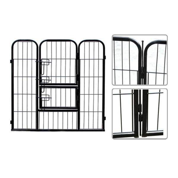 80x80cm x10pcs Black Powder Coated Wire Mesh Small Size Dog Kennel,Pet Cages,Carriers & Houses,Welded Mesh
